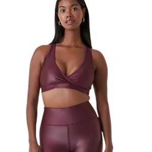 Noli Liquid Edge Bra in Dark Cherry NWOT